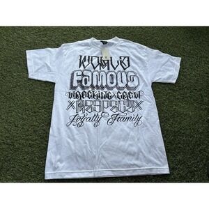 RARE Famous Stars And Straps Big Sleeps Graffiti Shirt NWT M Travis Barker 182